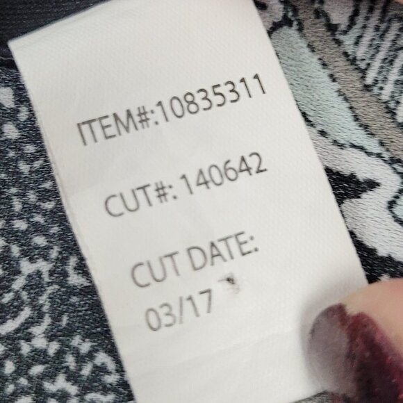 Torrid Georgette Layered Crisscross Cami Tank Top Black Floral Dot 0X - Picture 7 of 9